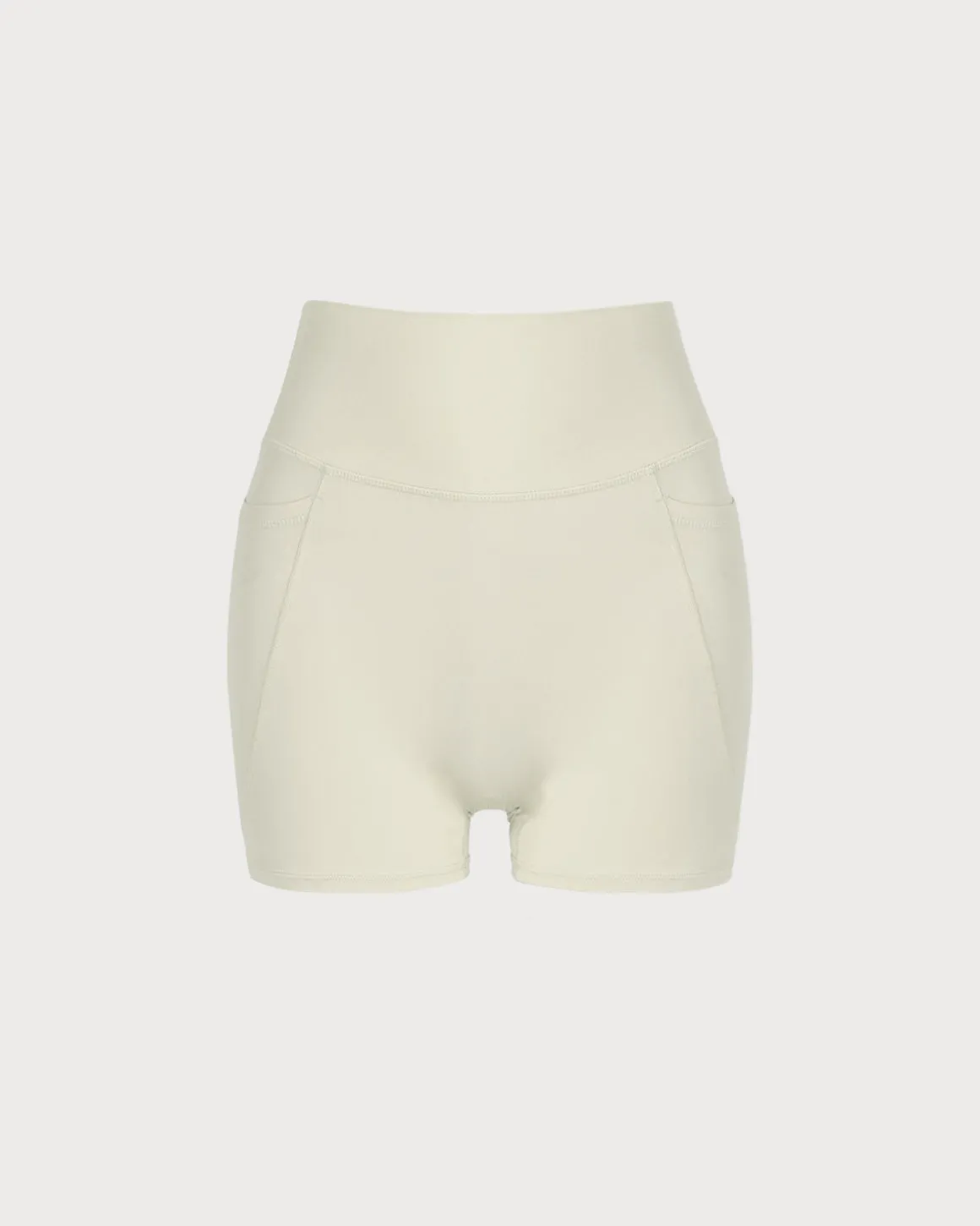 Apricot Pocket High Waisted Yoga Shorts