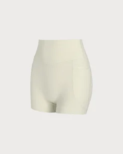 Apricot Pocket High Waisted Yoga Shorts