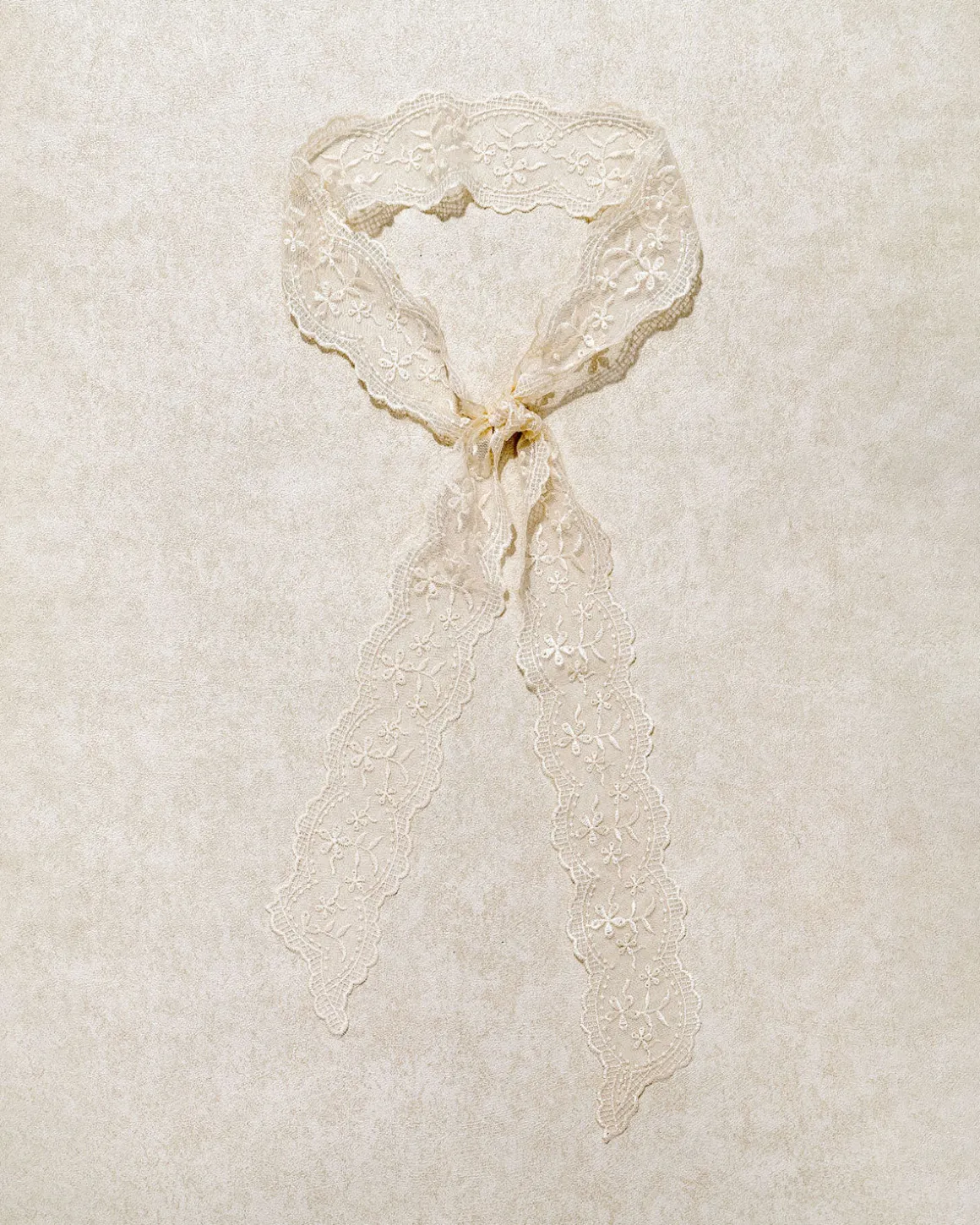 Beige Lace Hair Belt