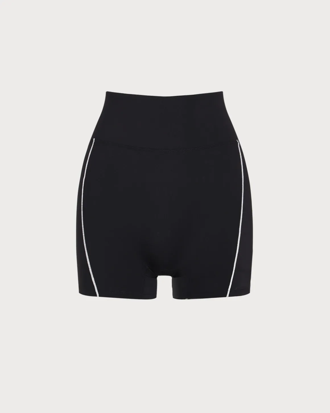 Black High Waisted Yoga Shorts