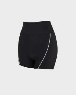 Black High Waisted Yoga Shorts