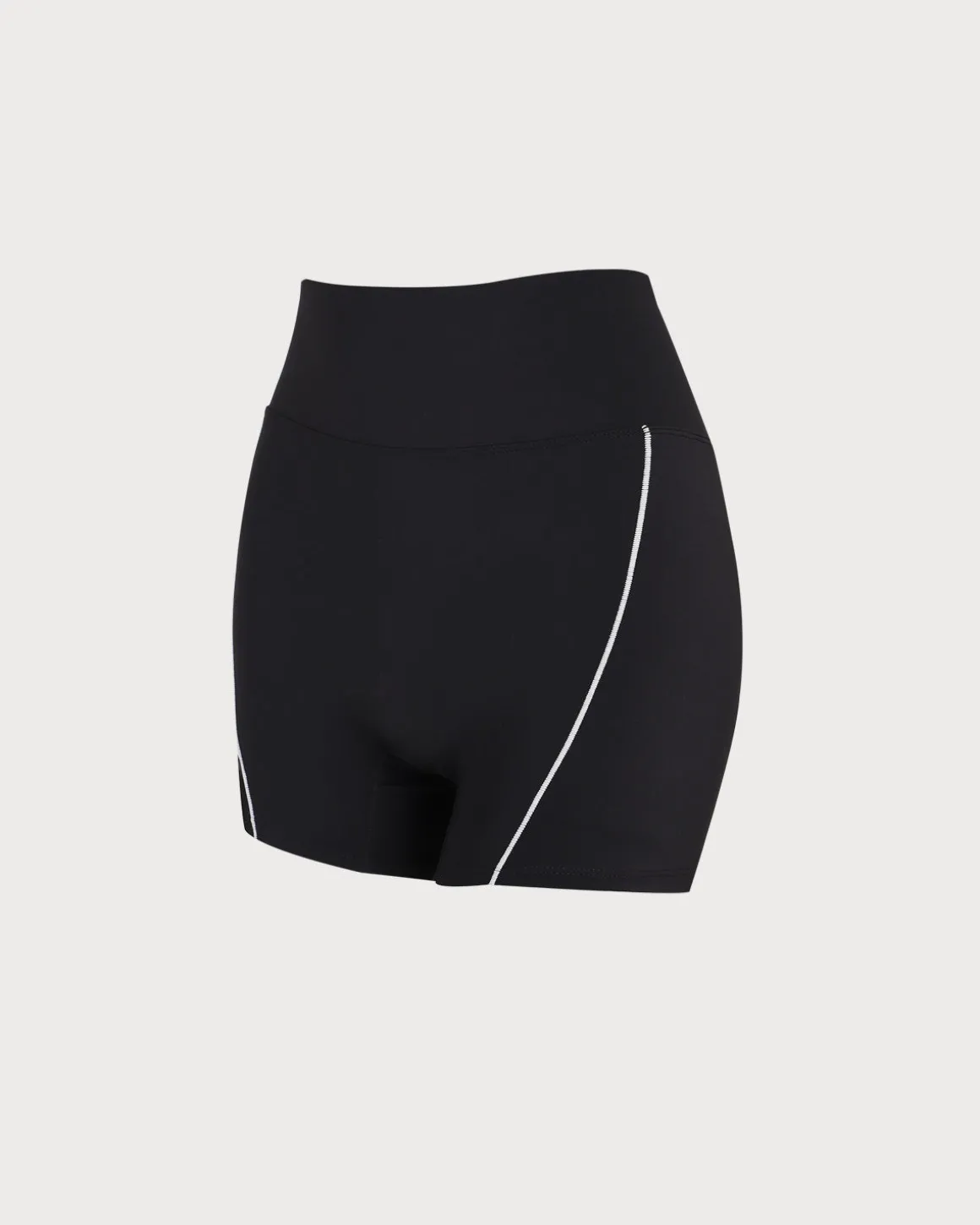 Black High Waisted Yoga Shorts