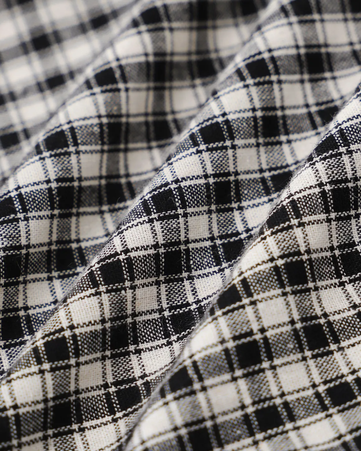 Black Plaid V Neck Ruffle Blouse