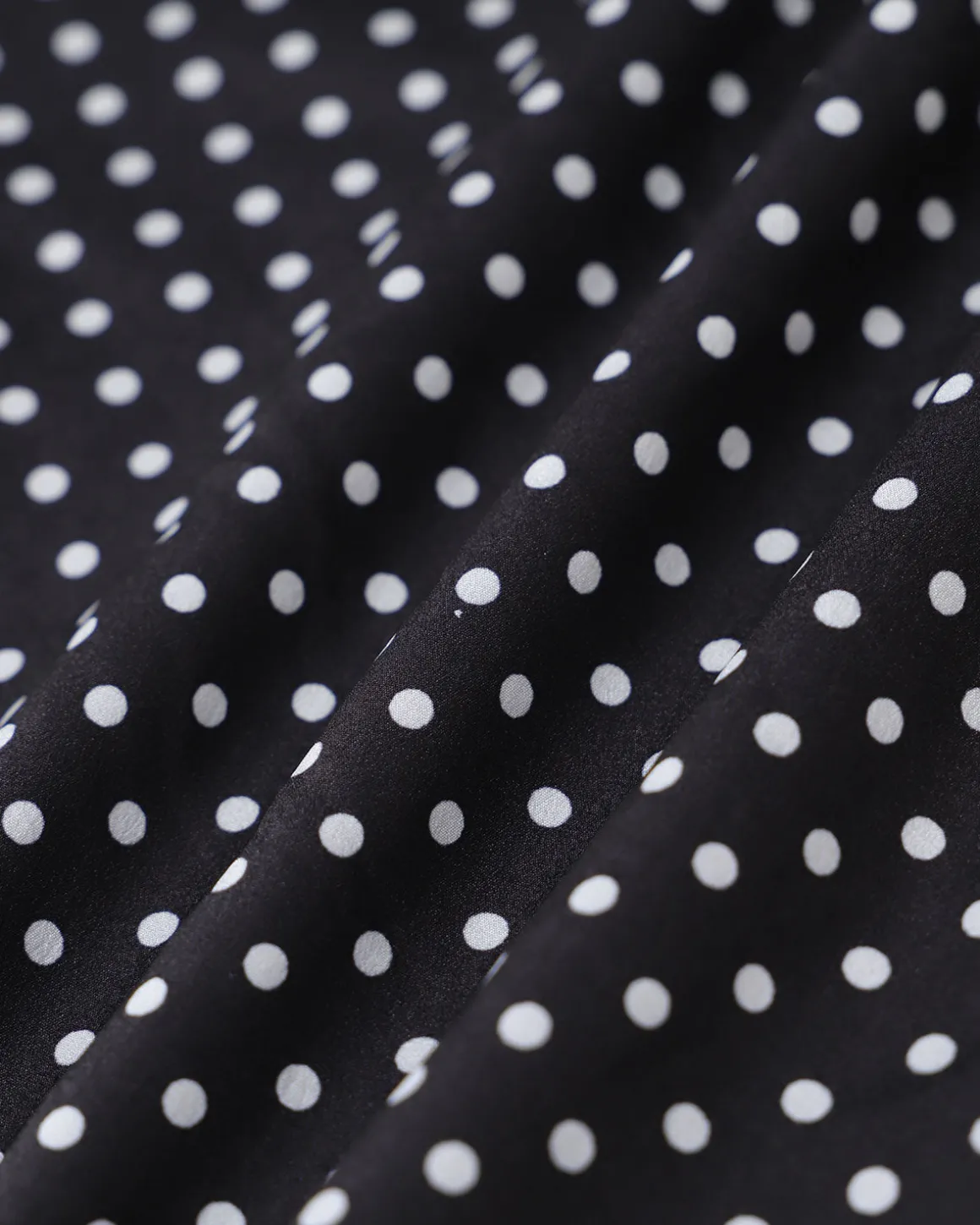 Black Polka Dot A-Line Mini Skirt