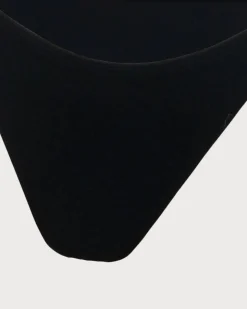Black Ruched Tie Front Bikini Set