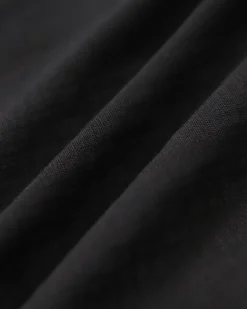 Black V-Neck Ruffle Blouse