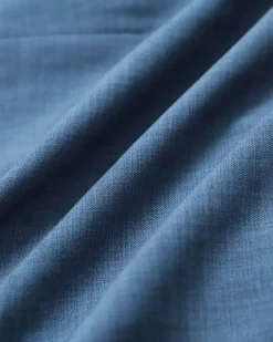 Blue Boat Neck Belted Mini Dress
