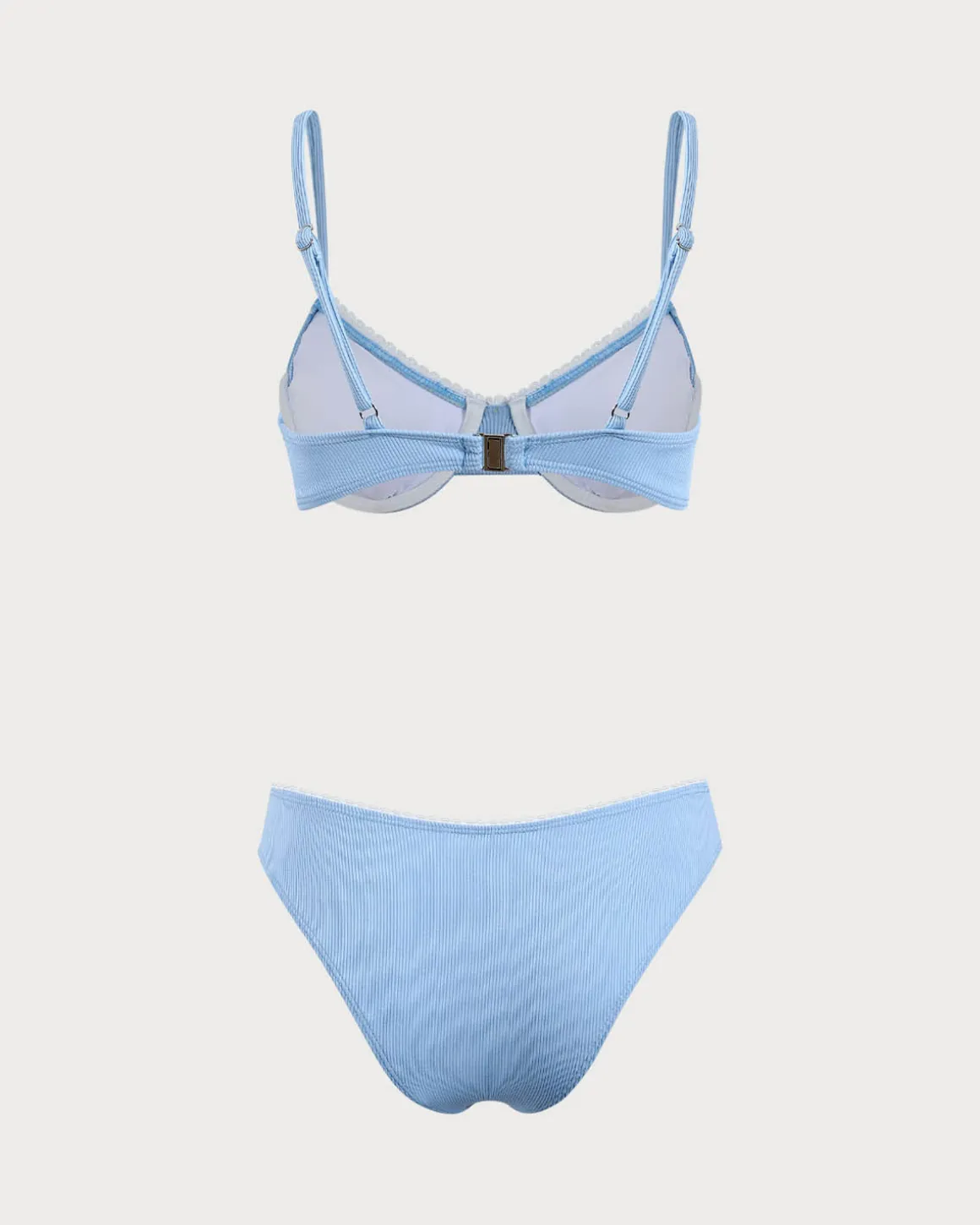 Blue Daisy Underwire Bikini Set