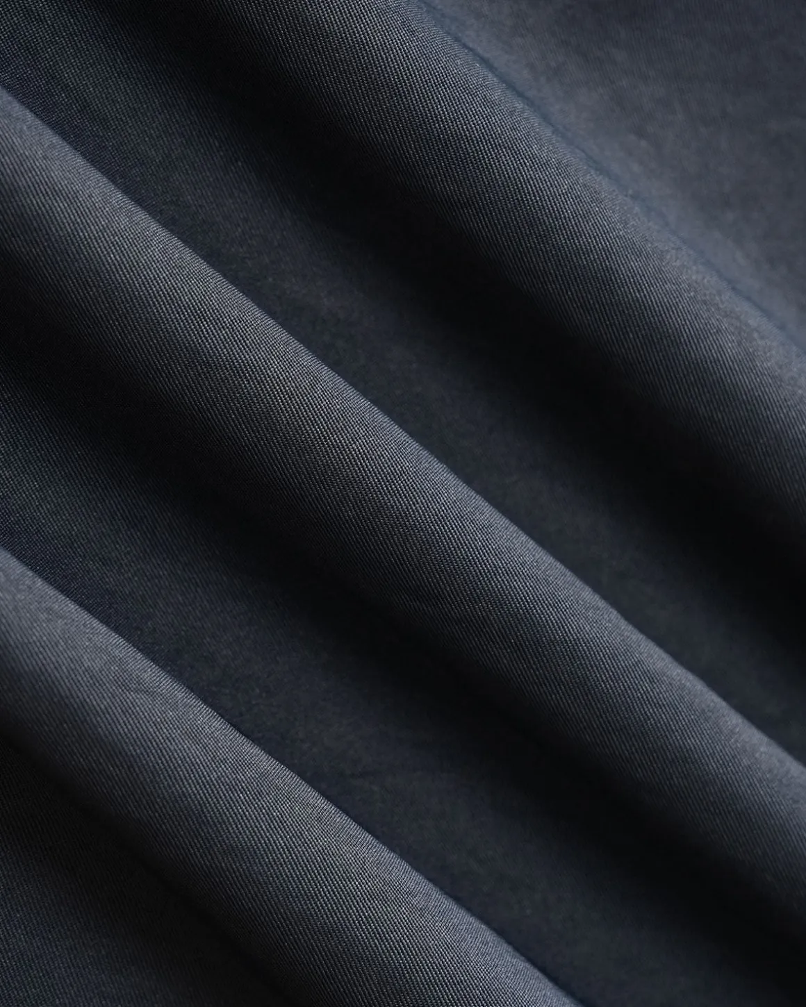 Blue Elastic Waist Casual Wide Leg Pants