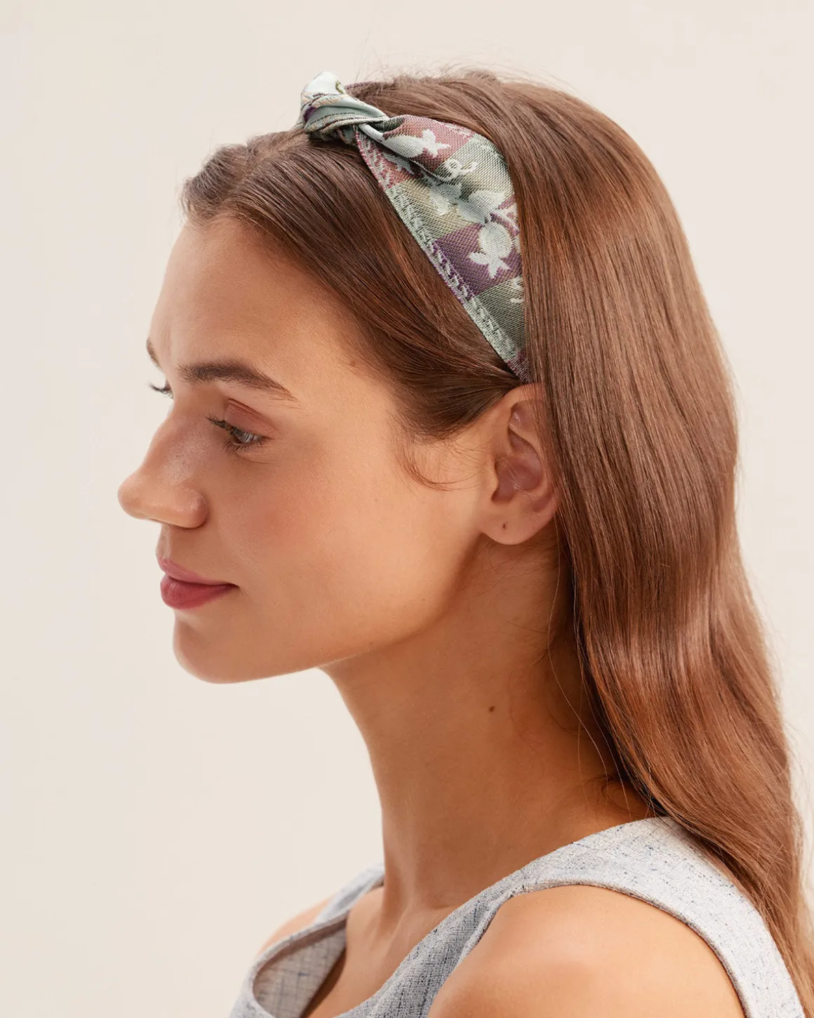Blue Floral Headband