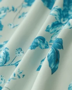 Blue Floral Pocket Shorts