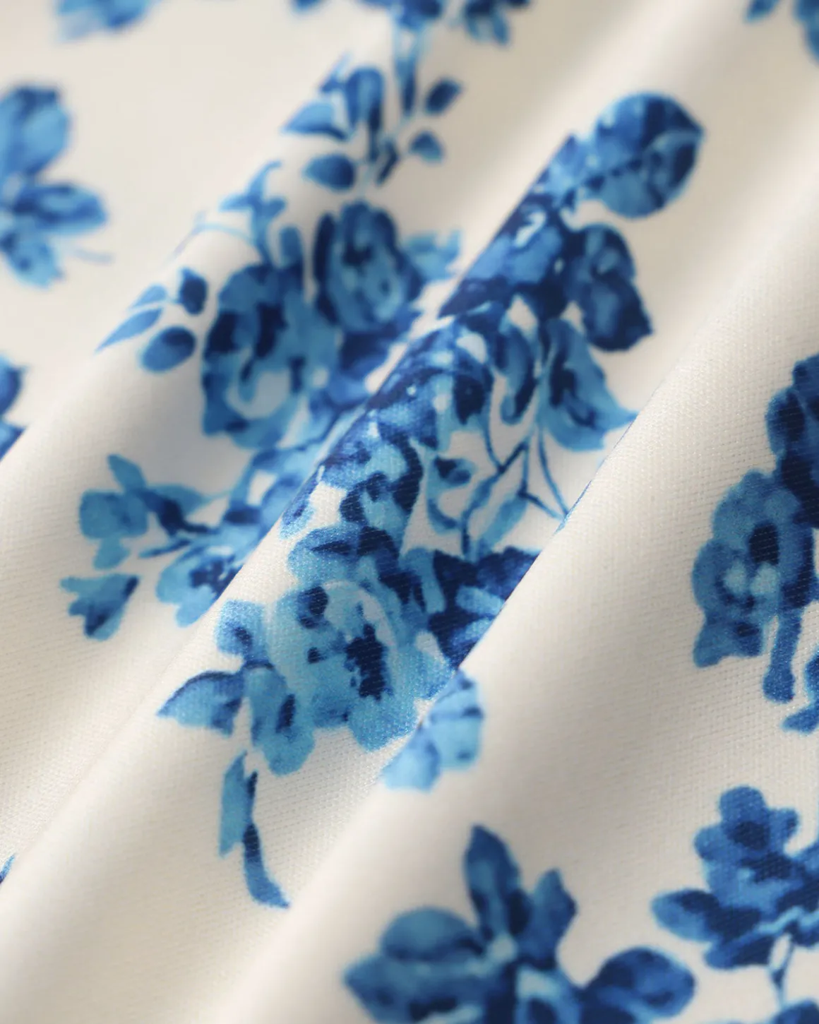 Blue Floral Short Sleeve T-Shirt