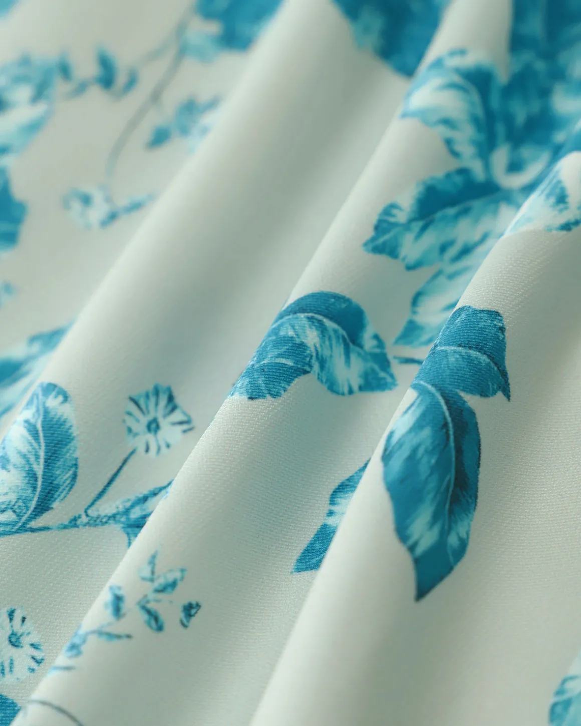 Blue Floral Square Tank Top
