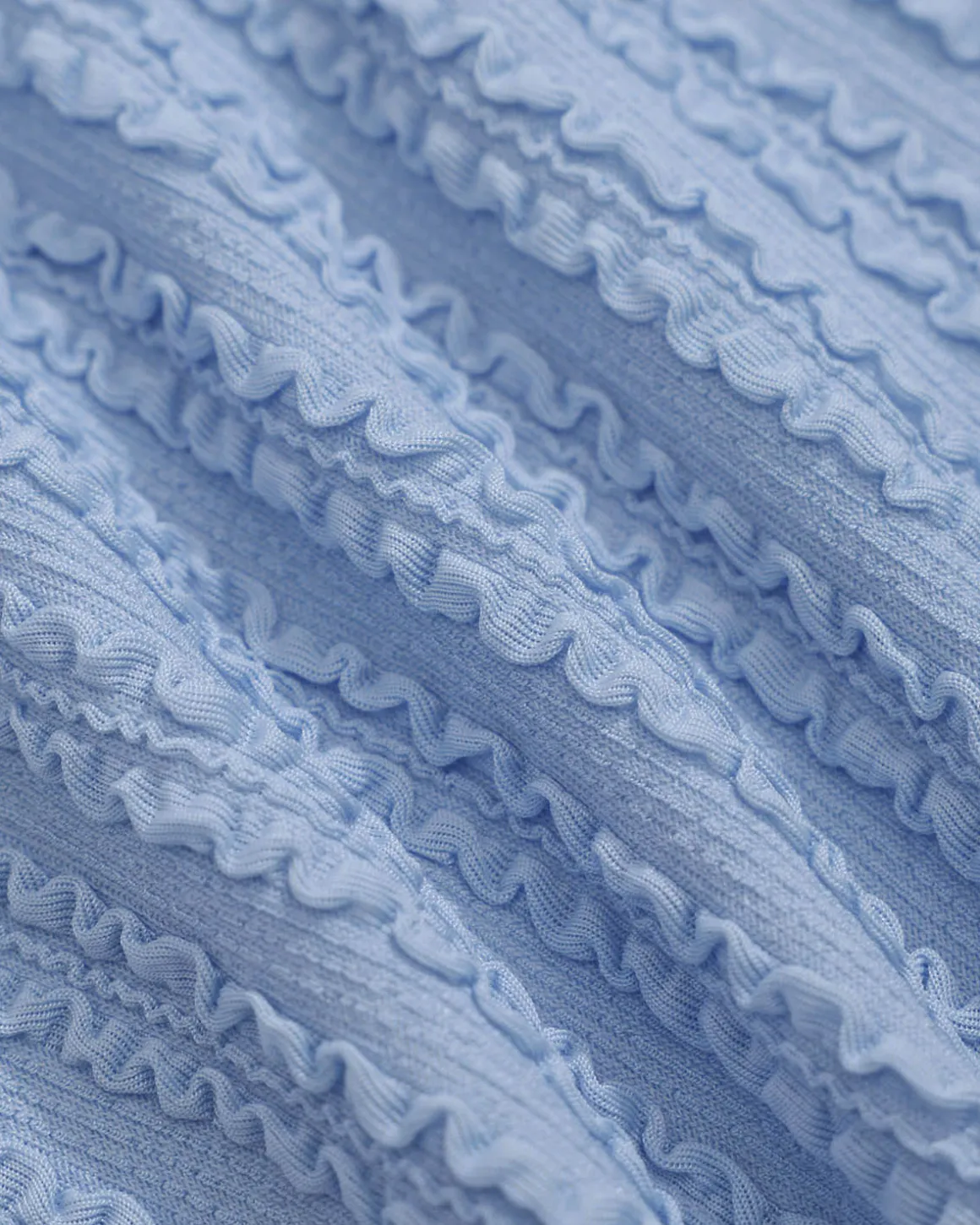 Blue Jacquard Tie-Front Tankini Swimsuit