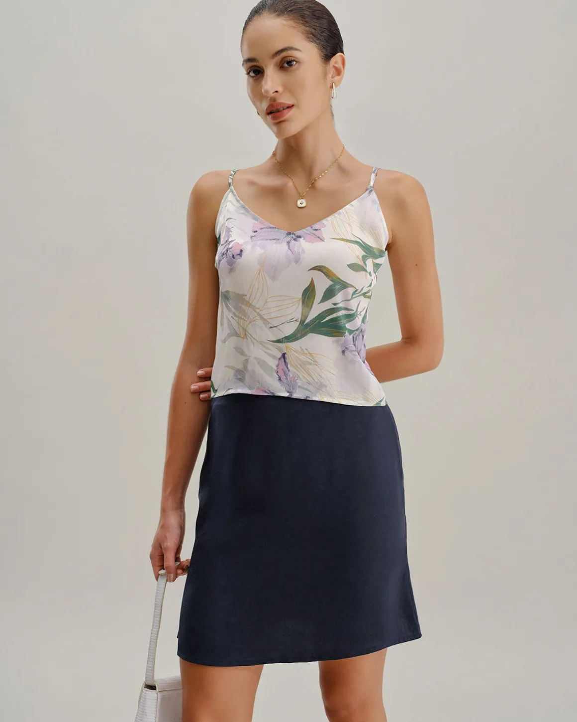 Blue Mermaid Zipper Mini Skirt