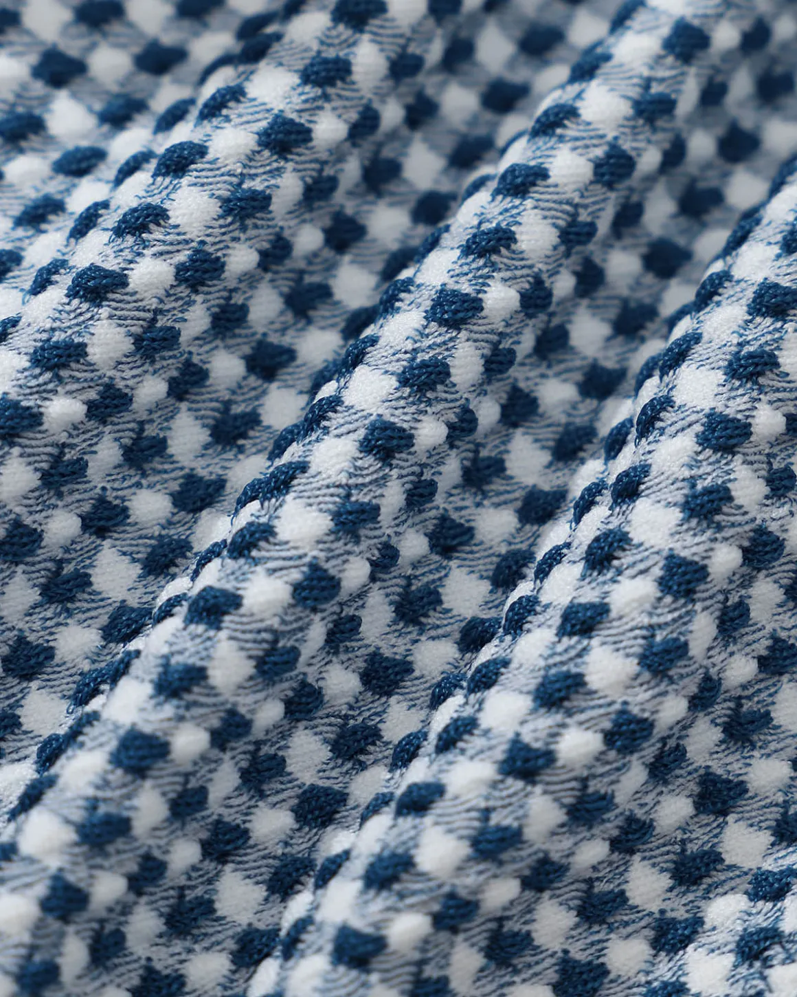 Blue Plaid Knotted Bikini Set