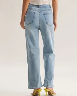 Blue Straight Sparkly Jeans