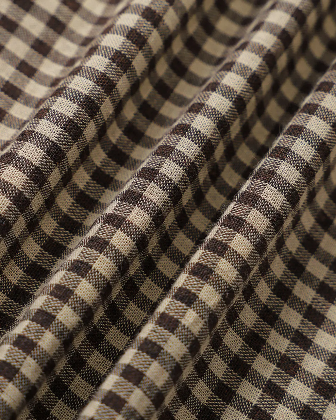 Brown Plaid Lapel Pleated Mini Dress