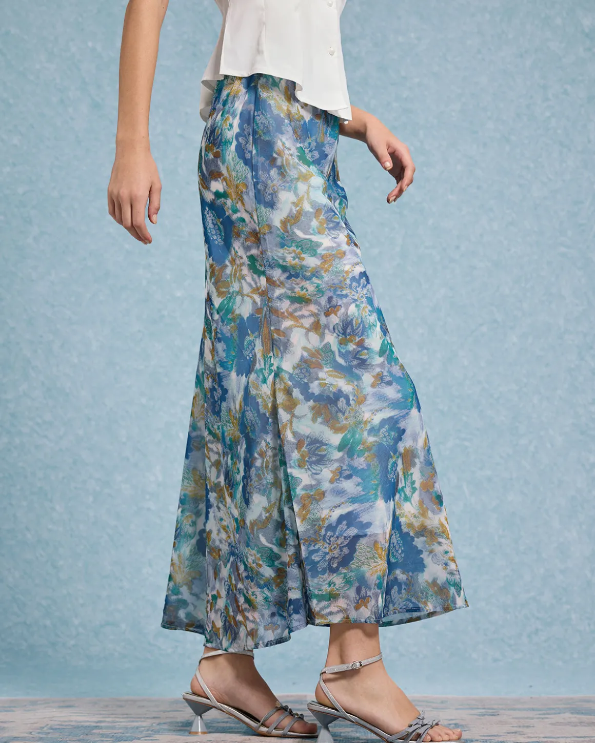 Floral Mermaid Skirt