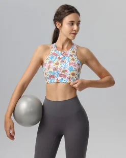 Floral X-Cross Tank Top