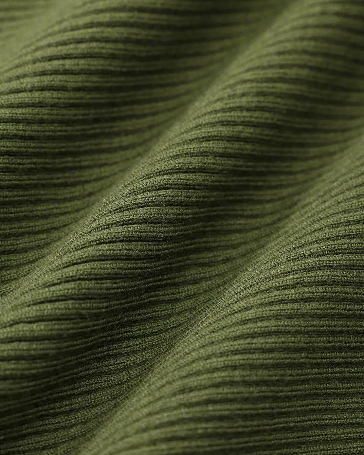 Green Boat Neck Ruffle Slim Tee
