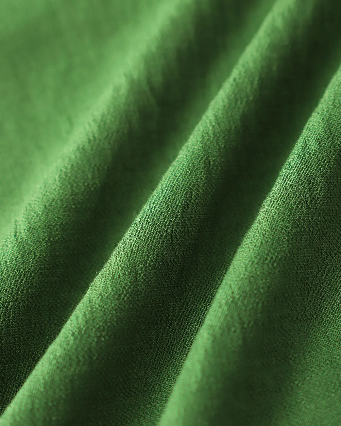 Green Cowl Sleeve Button Midi Dress