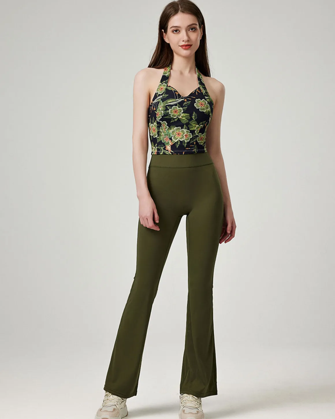 Green Floral Camis - Medium Support