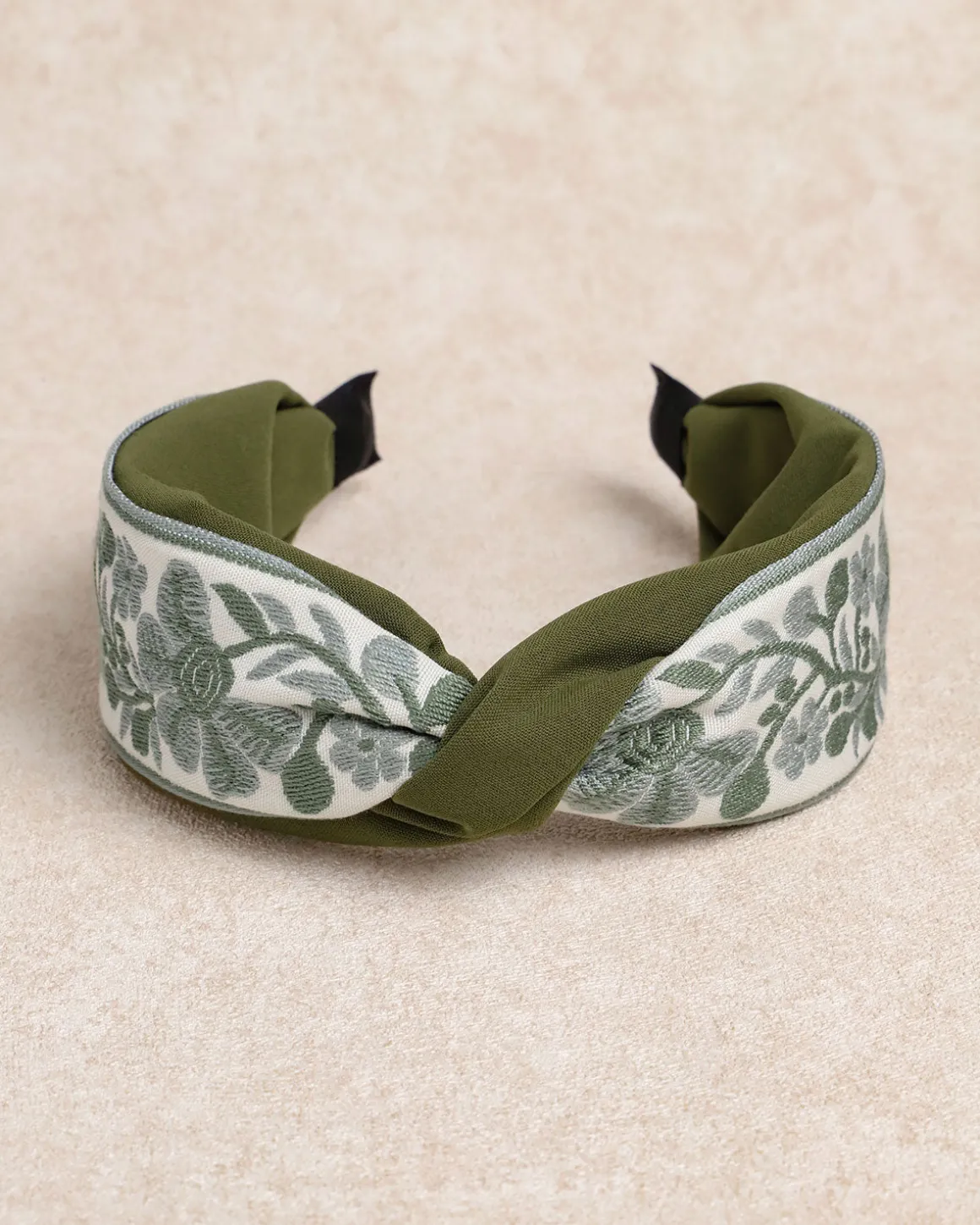 Green Floral Headband