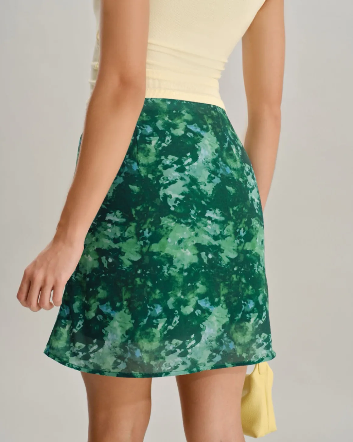 Green Floral Mermaid Skirt