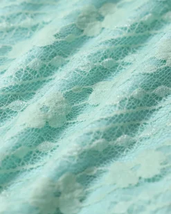 Green Lace V Neck Tankini Swimsuit