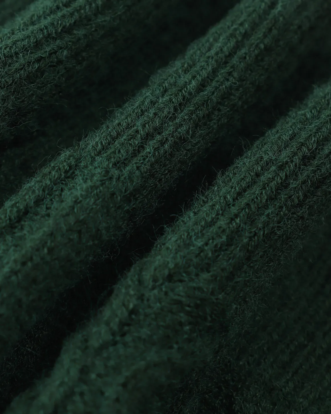 Green Romance Cable Knit Crew Sweater