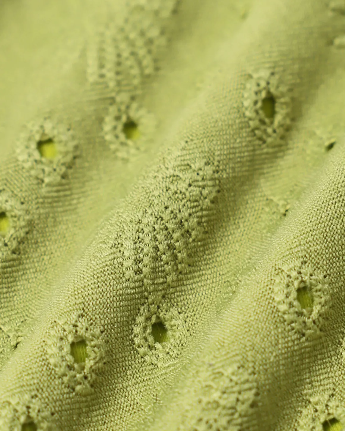 Green Textured Drawstring Bikini Bottoms