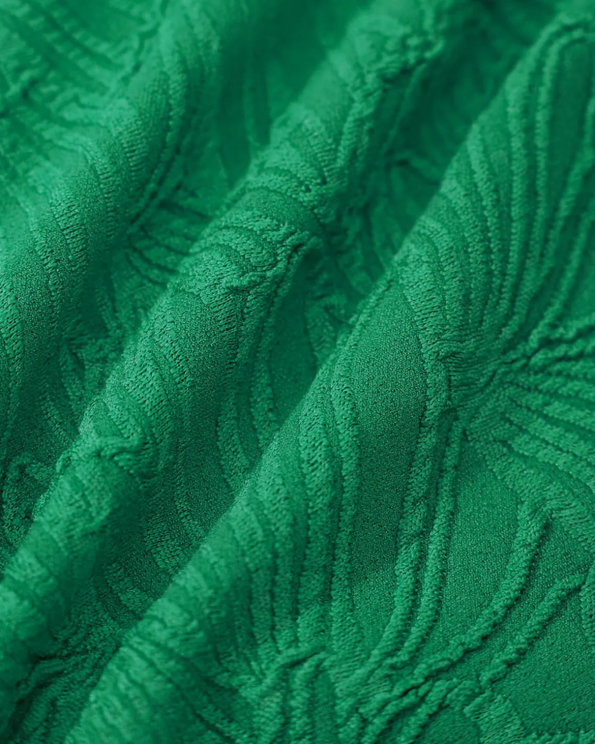 Green Textured Underwire Bikini Set