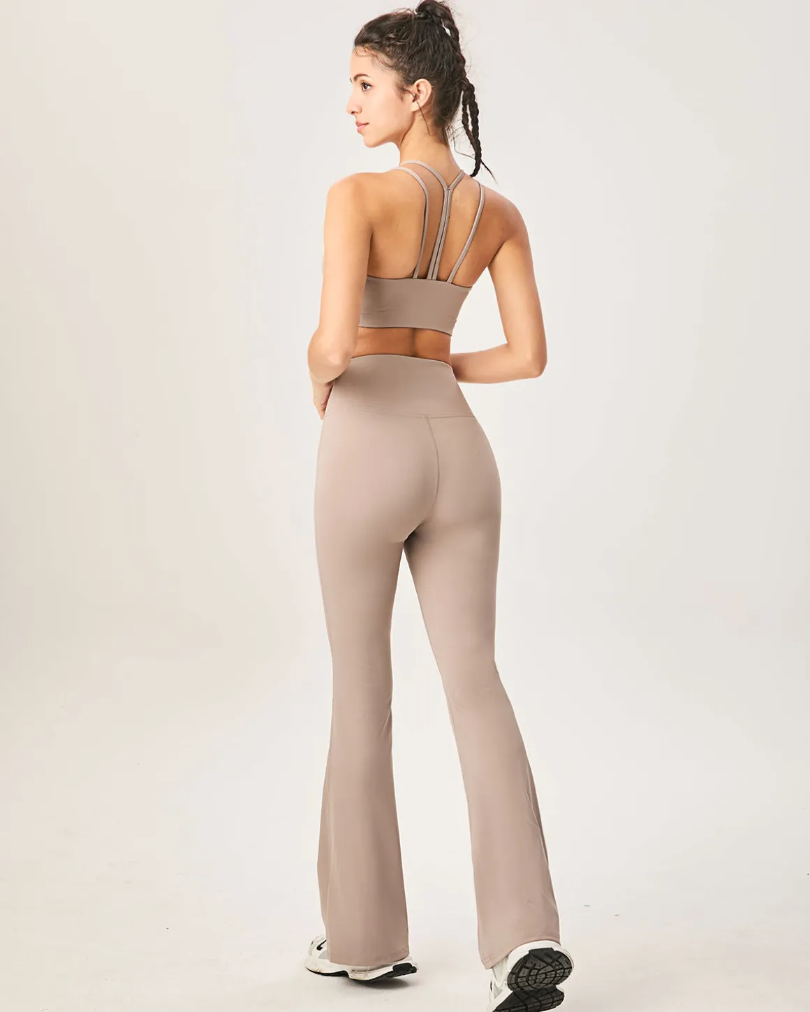 Khaki High Waisted Sleek Leggings