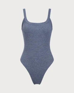 Navy Glitter One-Piece Swimsuit