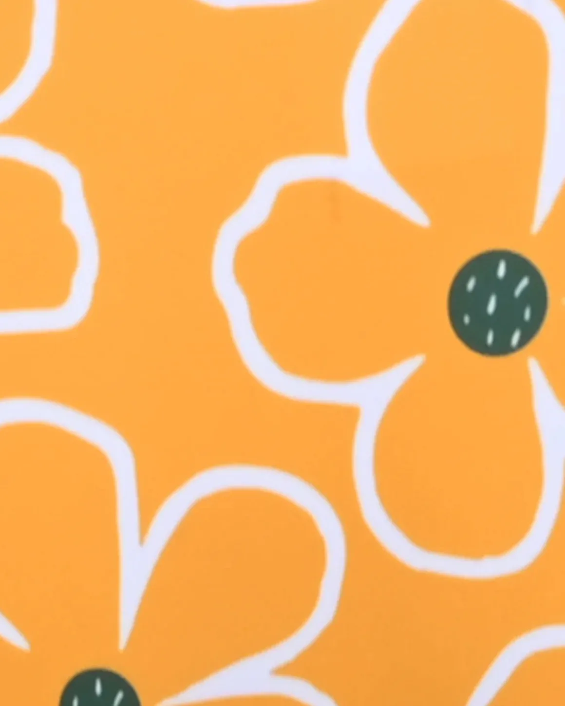 Orange Floral Triangle Bikini Set