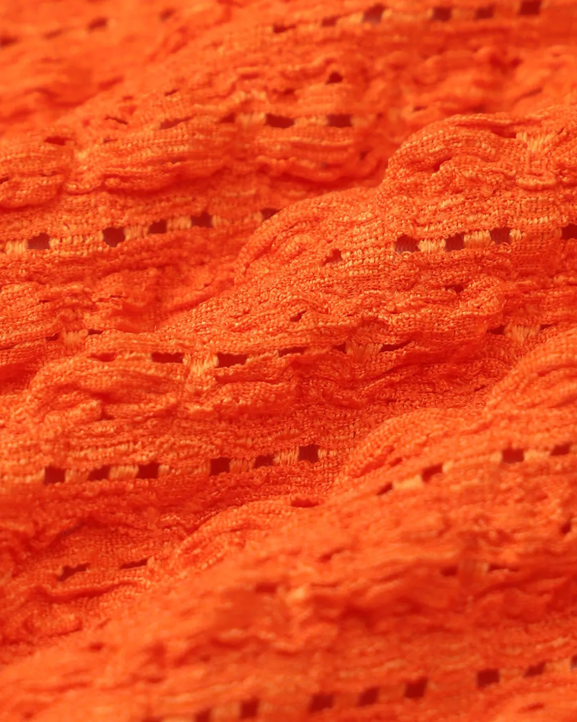 Orange Textured Drawstring Bikini Set