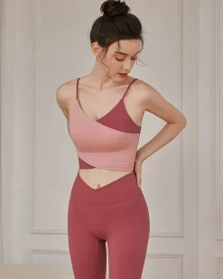 Pink Contrast Camis - Medium Support
