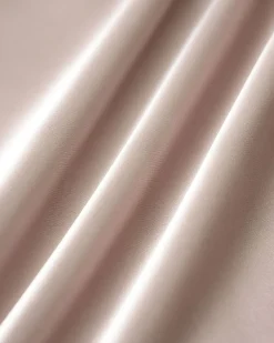 Pink Elastic Waist Flared Midi Skirt