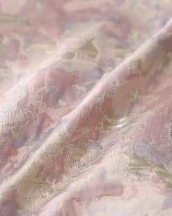 Pink Floral Textured A-Line Mini Skirt