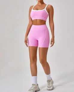 Pink High Stretch Yoga Pants