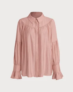 Pink Oversized Button Shirt