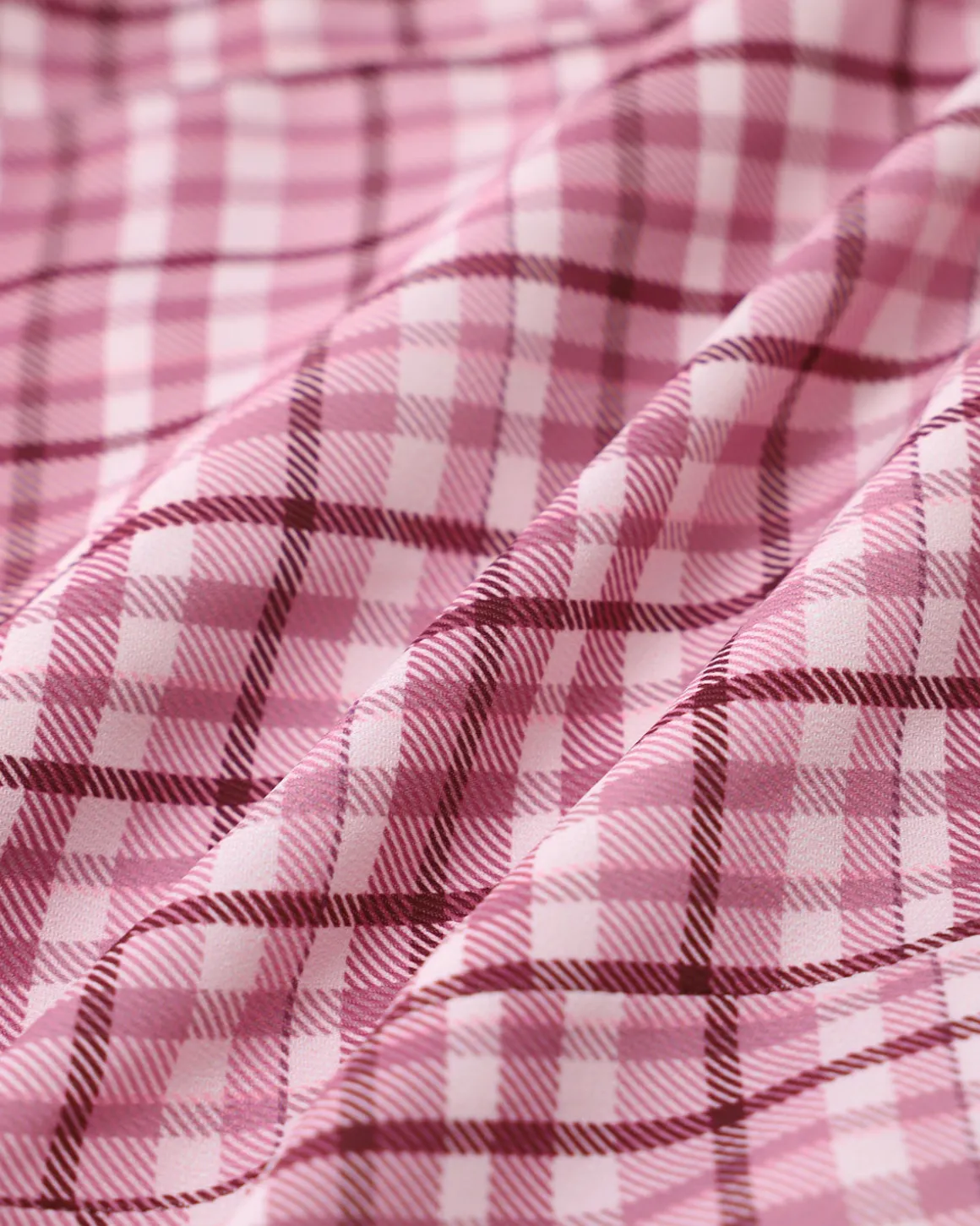 Pink Plaid Straight Mini Skirt