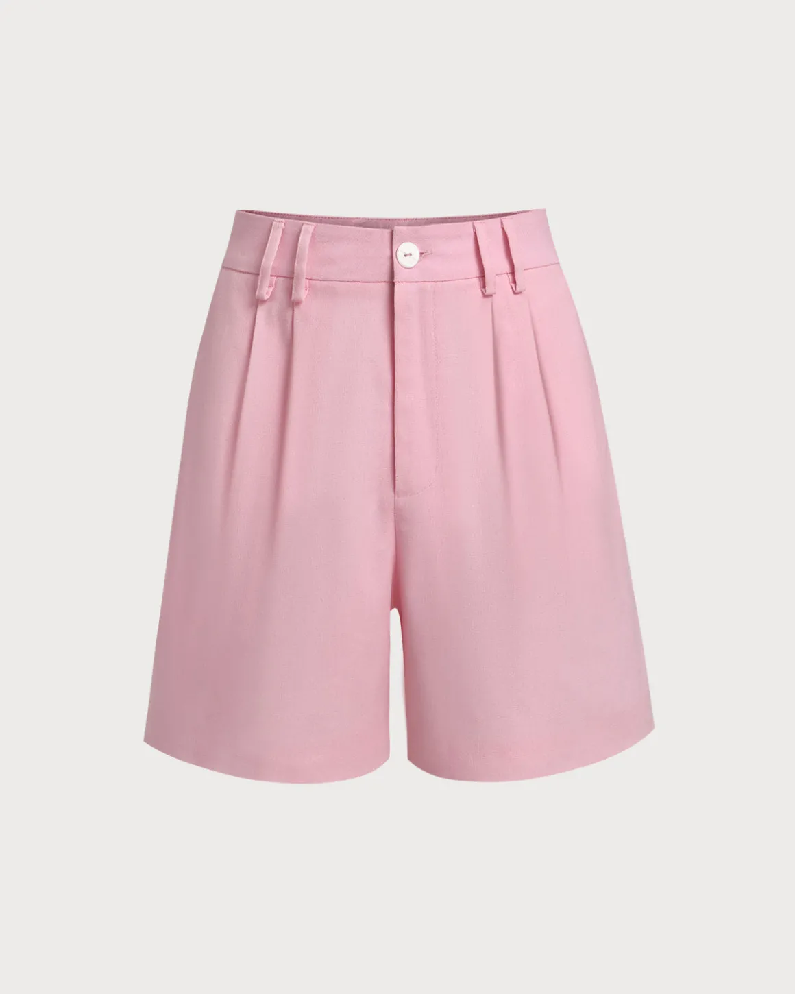 Pink Ruched Pocket Shorts