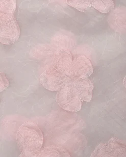 Pink Square Neck Puffed Sleeve Midi Dress