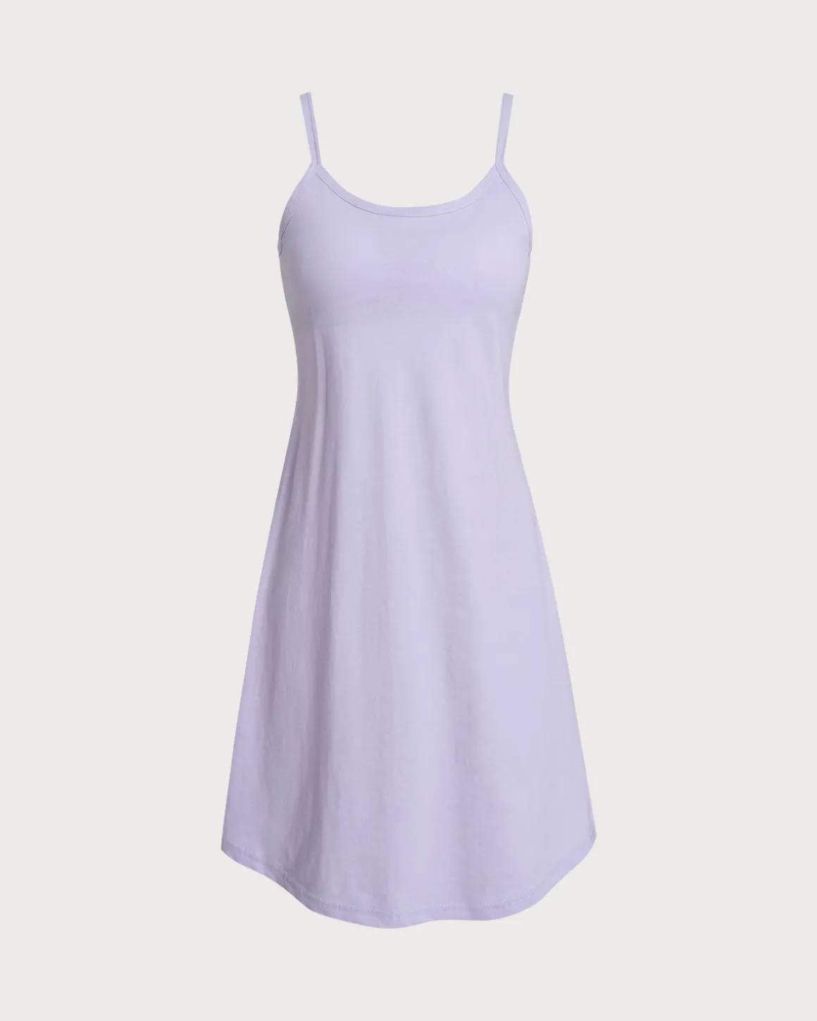 Purple A-Line Slip Mini Dress