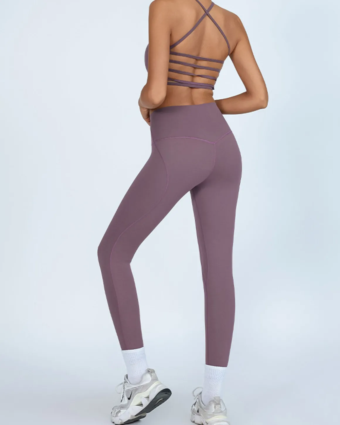 Purple High Stretch Yoga Leggings