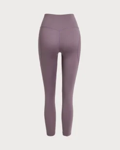 Purple High Stretch Yoga Leggings