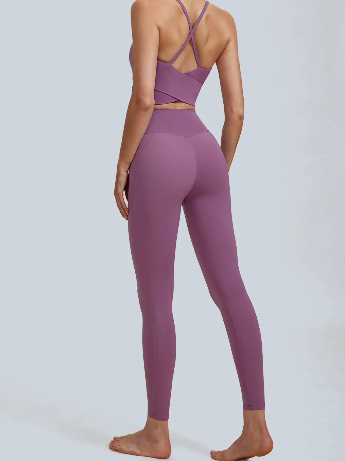 Purple High Waisted Leggings