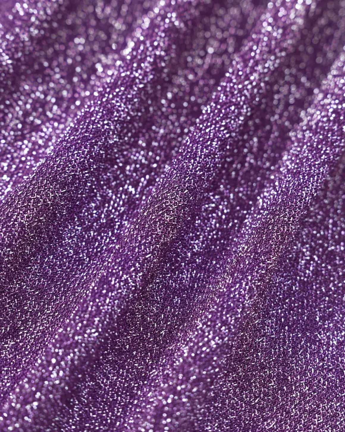 Purple Lurex Backless One-Piece Swimsuit